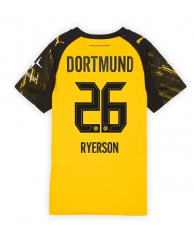 Borussia Dortmund Julian Ryerson #26 Maglia Gara Casa Repliche 2025-26 Donna Maniche Corte